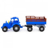 Cumpara ieftin Tractor cu remorca, 43.8x13.4x13.5 cm, 5-7 ani, 3-5 ani, Băieți, Oem