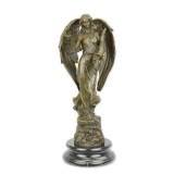 Zeita Fortuna- statueta din bronz pe soclu din marmura BX-23, Religie