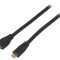 Cablu USB 2.0 Micro USB B 3m Negru