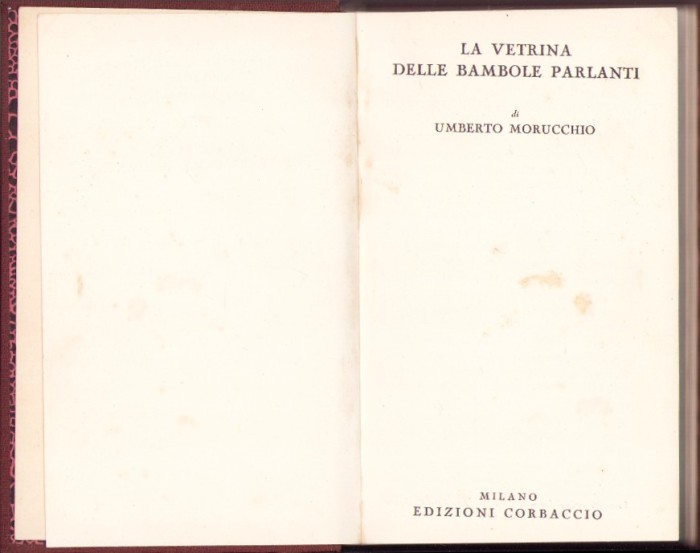 HST C4113N La vetrina delle bambole parlanti di Umberto Morucchio 1933