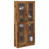 Gossi dulap inalt, lemn vechi, 82,5x30,5x185 cm, lemn prelucrat