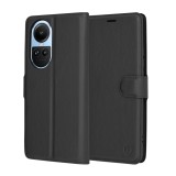 Husa Oppo Reno10 Techsuit Leather Folio, negru