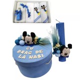 Cumpara ieftin Trusou botez, 9 Piese cu Mickey Mouse din Catifea- BAB161