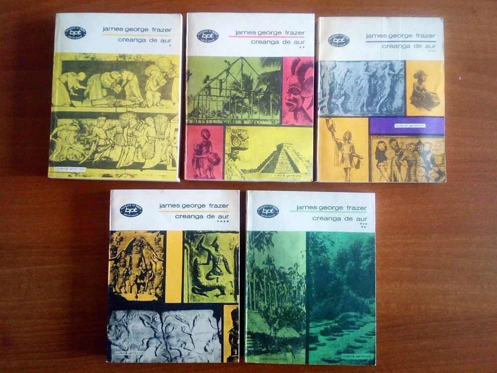 James George Frazer - Creanga de Aur (5 volume) completa mituri magie  religie | Okazii.ro