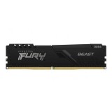 Kit Memorie FURY Beast Black 16GB (2 x 8GB) DDR4, 3600 MHz CL17, Kingston