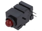 LED 5mm Roșu 20mA 60&deg; 4-10mcd