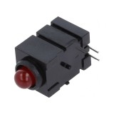 LED 5mm Roșu 20mA 60&deg; 4-10mcd