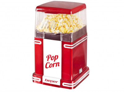 Aparat pentru popcorn Beper 1200 W, rosu - RESIGILAT foto