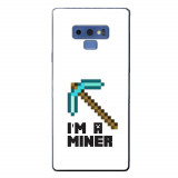 Husa compatibila cu Samsung Galaxy Note 9 Silicon Gel Tpu Model Minecraft Miner