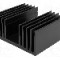 Radiator extrudat, aluminiu, 100mm x 120mm, neagra, FISCHER ELEKTRONIK - SK 57 100 SA