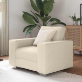 Cumpara ieftin Canapea cu pernă cu pernă Bej 100 x 77 x 82 cm in