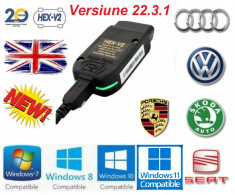 Tester Diagnoza Auto VCDS VAG COM 22.3.1 HEX CAN V2 meniu lb romana pret 170 lei foto