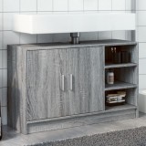 Gossi dulap de chiuveta, gri sonoma, 90x29x55 cm, lemn prelucrat