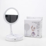 Oglinda cosmetica pentru machiaj cu iluminare LED , rotunda