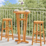 Masă Bar Gradină vidaXL, Lemn Acacia, &Oslash;60x105cm, Maro - Bistro Exterior/Interior, Durabilă