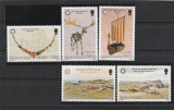 Isle of Man 1986 , Peisaje , obiecte , serie 5 valori dantelate , MNH , Mi.302-306