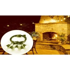 Ghirlanda luminoasa cu 1 pendul/m si bec led opac, 3W/Bec Led, 10 m lungime, interconectabila