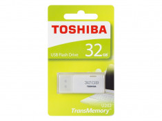 Stick USB Toshiba, pendrive USB, 32GB, USB 2.0, culoare alb foto