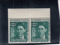 ROMANIA 1940 LP 142 I CORNELIU ZELEA CODREANU PERECHE MNH foto