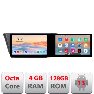 Navigatie Iveco Daily 2019- Edotec 2 ecrane 8 core 4+128 21.6 inch Incell android Wifi 5Ghz gps internet CarStore Technology foto