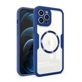 Husa pentru iphone 12 pro max cu folie, colorverse 360 magsafe, blue