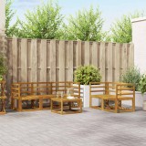 vidaXL Set de canapele de exterior 6 pcs natural Lemn Solid de Acacia 3365992