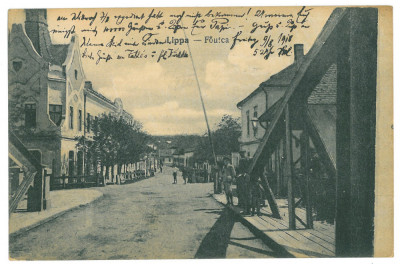 1398 - LIPOVA, Arad, Bridge, Romania - old postcard - used - 1918 foto