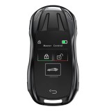 Cheie Auto Smart cu display 828 Negru, Activare Keyless Entry, 4 butoane, LCD cu touchscreen