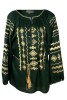 Bluza tip ie dama B24C, verde/auriu, marime 3XL2, 3XL
