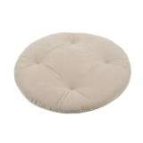 Cumpara ieftin Perna fotoliu suspendat poliester + spuma poliuretan, rotunda, bej deschis, D 60 cm