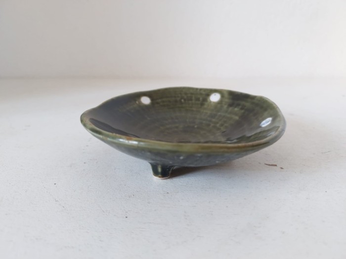 Bol Kobachi pătrat deformat, Made in Japan, ceramica, 9cm diametru x 3cm inaltime