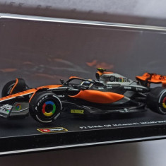 Macheta McLaren MCL60 Lando Norris cu pilot Formula 1 2023 - Bburago 1/43 F1