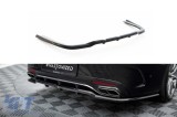 Spoiler Maxton Design potrivit pentru bara de protectie din spate A Design-Line la Mercedes S-Class C217 Coupe 2017-2020, lac negru Performance AutoTu