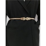 Cumpara ieftin Curea talie cu lant reglabil si strasuri vintage - 033607