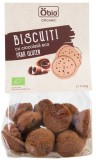 Biscuiti Bio cu Ciocolata Neagra Fara Gluten 100g Obio