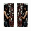 Set 2 stickere auto decorative pentru stalpi usi, folie oracal ecosolvent, autoadeziva, 50x22 cm