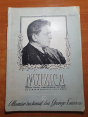 revista muzica mai 1955-moartea lui george enescu,nr inchinat lui george enescu foto