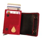 Cumpara ieftin Portofel din piele naturala, Zeno, rosu, protectie RFID