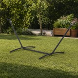 Cumpara ieftin Suport Hamac ART, 280x120x110cm, Max 150kg, Cadru Metalic, Reglabil, Balcon, Gradina, Terasa