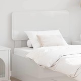 vidaXL Tăblie cap cu headboard Alb Lucios 75 cm Lemn compozit 888610
