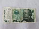 Norvegia 50 Kroner 1996 Rara