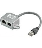 Distribuitor RJ45 la 2x RJ45 mama Goobay