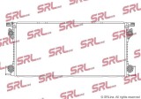 Radiator Porsche Panamera 16-, motor: 2.9 V6 T, 3.0 V6 T, 4.0 V8 T, 795x380x32, SRLine, Aluminiu/ Plastic brazat, 97A121253; 9A712125310