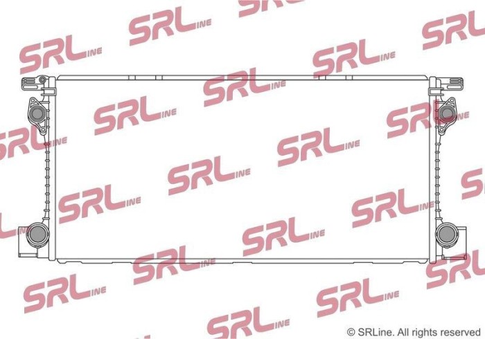 Radiator Porsche Panamera 16-, motor: 2.9 V6 T, 3.0 V6 T, 4.0 V8 T, 795x380x32, SRLine, Aluminiu/ Plastic brazat, 97A121253; 9A712125310