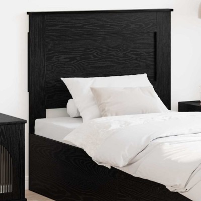 vidaXL Tăblie cap cu headboard Stejar Negru 75 cm Lemn compozit 887498 foto