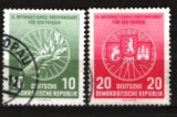 GERMANIA (DDR) 1956 &ndash; CICLISM. SERIE STAMPILATA, F143, Stampilat