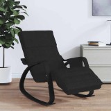 vidaXL Scaun balansoar, negru, material textil