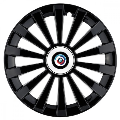 Set 4 capace roti Meridian negru pentru gama auto BMW Nou, R14 foto