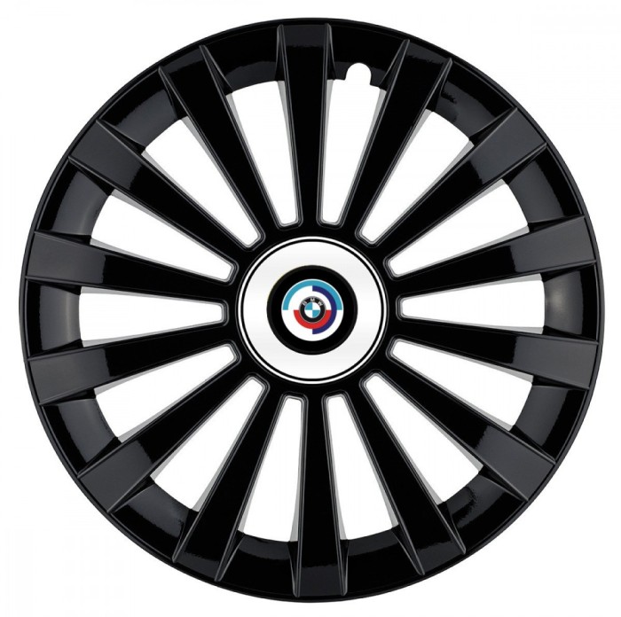 Set 4 capace roti Meridian negru pentru gama auto BMW Nou, R14