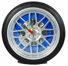 Ceas de perete anvelopa WHEEL CLOCK Blue / Red / Black WZ1539 foto